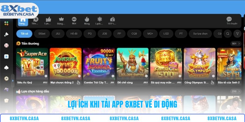Lợi ích khi tải app 8XBET về di động