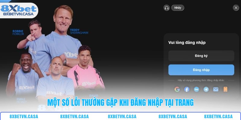 Một số lỗi thường gặp khi đăng nhập tại trang